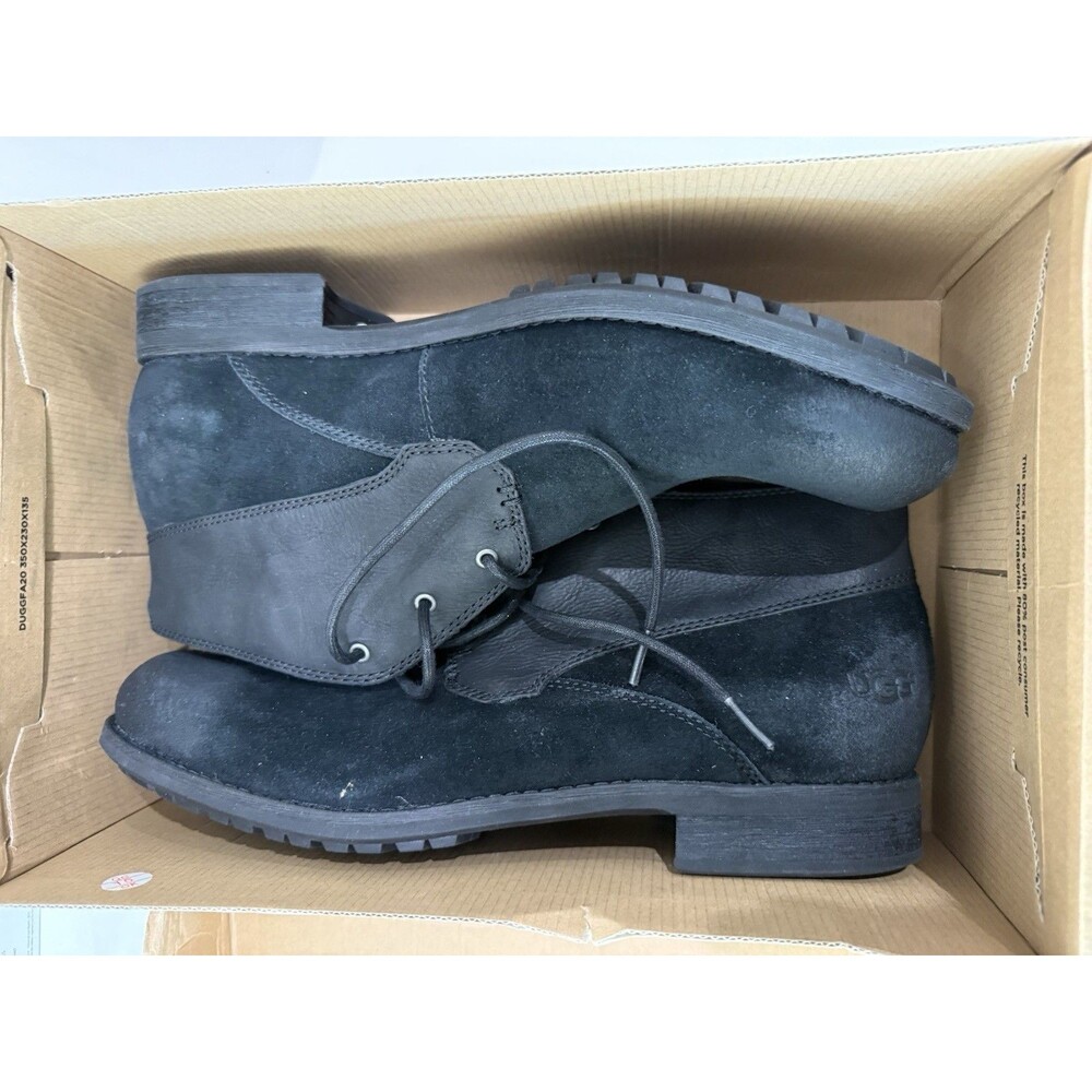 Brand New UGG Australia Worthing Distressed Black Suede Leather Chukka Boots 13M